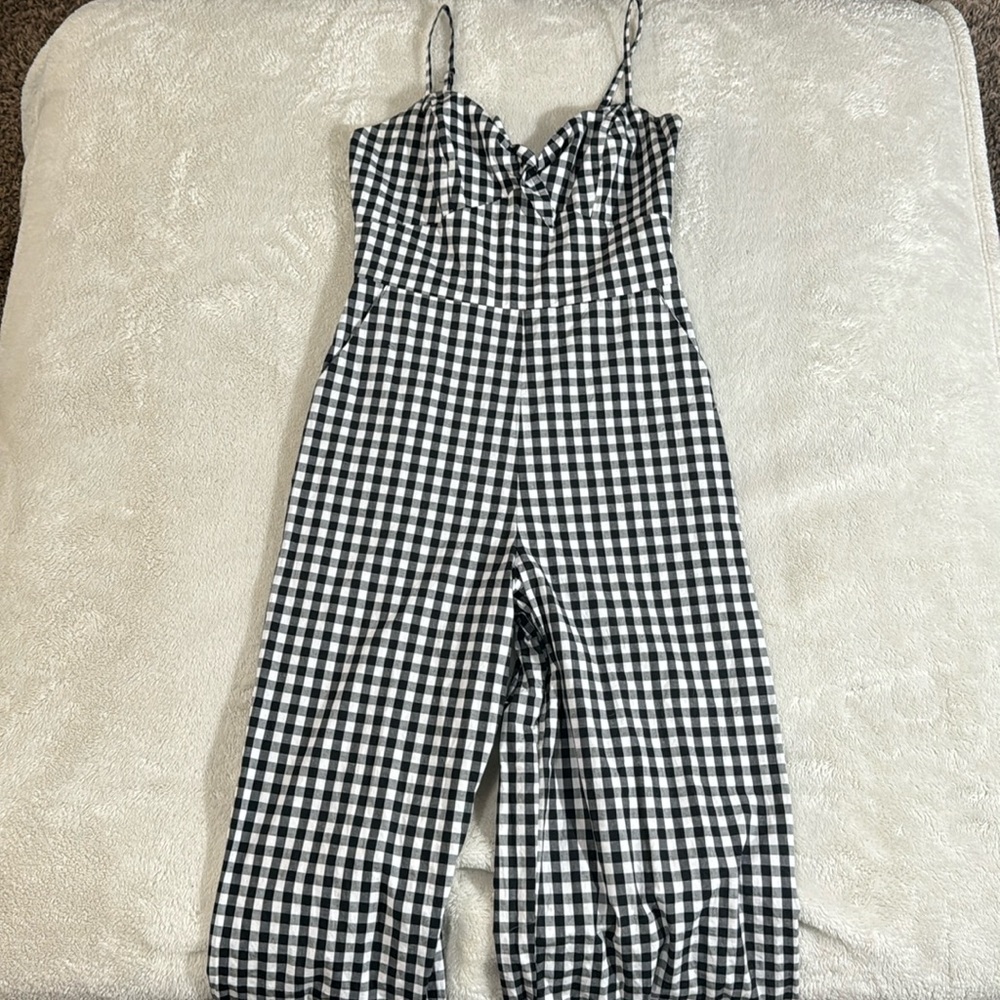 GB checkered romper